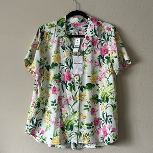 Floral Tommy Bahama Button Up L
